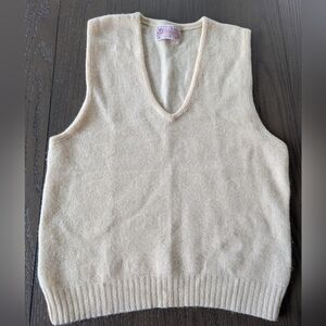 Pendleton Cream V-Neck Sweater Vest